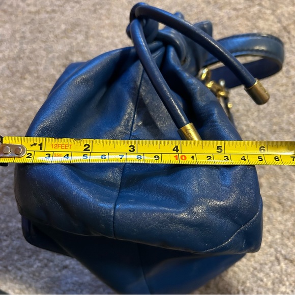 COACH 14758 Blue Leather Kristin Shoulder Satchel Bag - Picture 6 of 11